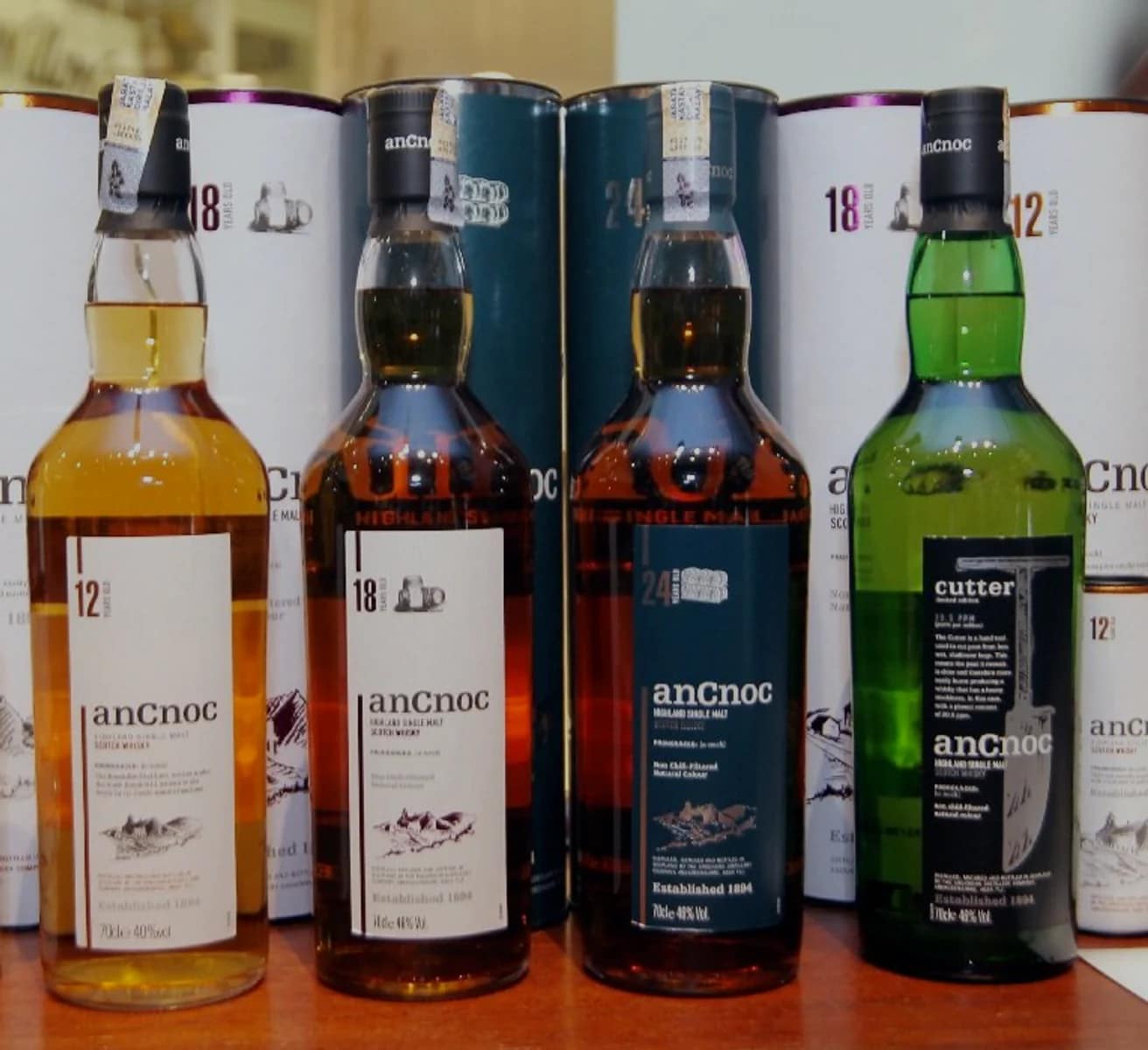 A group of Knockdhu whisky expressions from the editorial archive.
