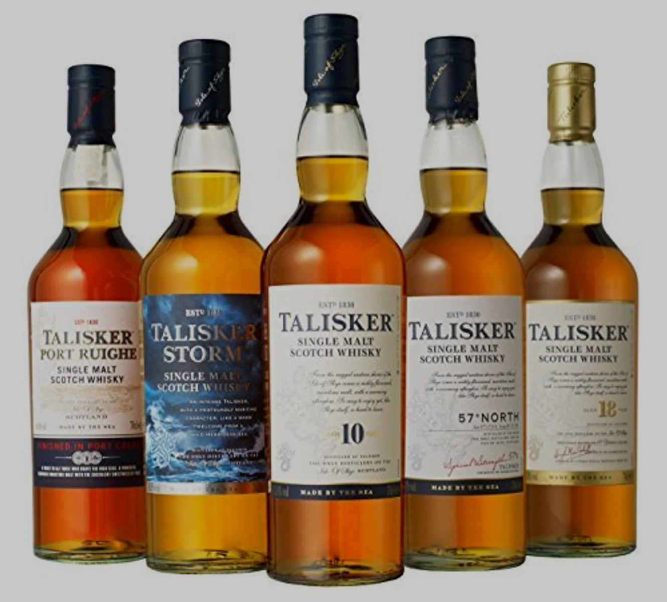 A group of Talisker whisky expressions from the editorial archive.
