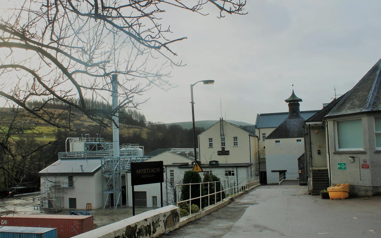 Landscape photograph of Mortlach distillery.