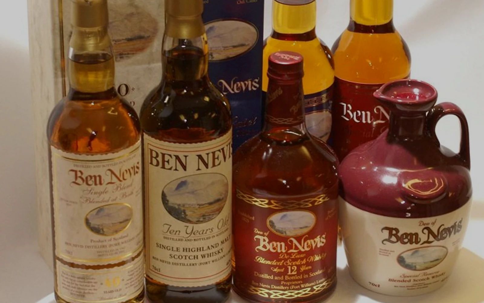 Ben Nevis production and whisky-making detail.