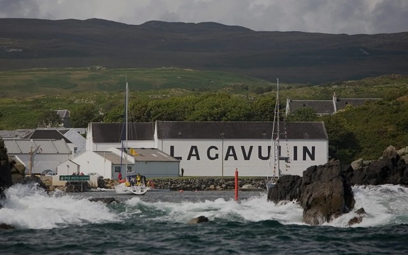 Lagavulin production and whisky-making detail.