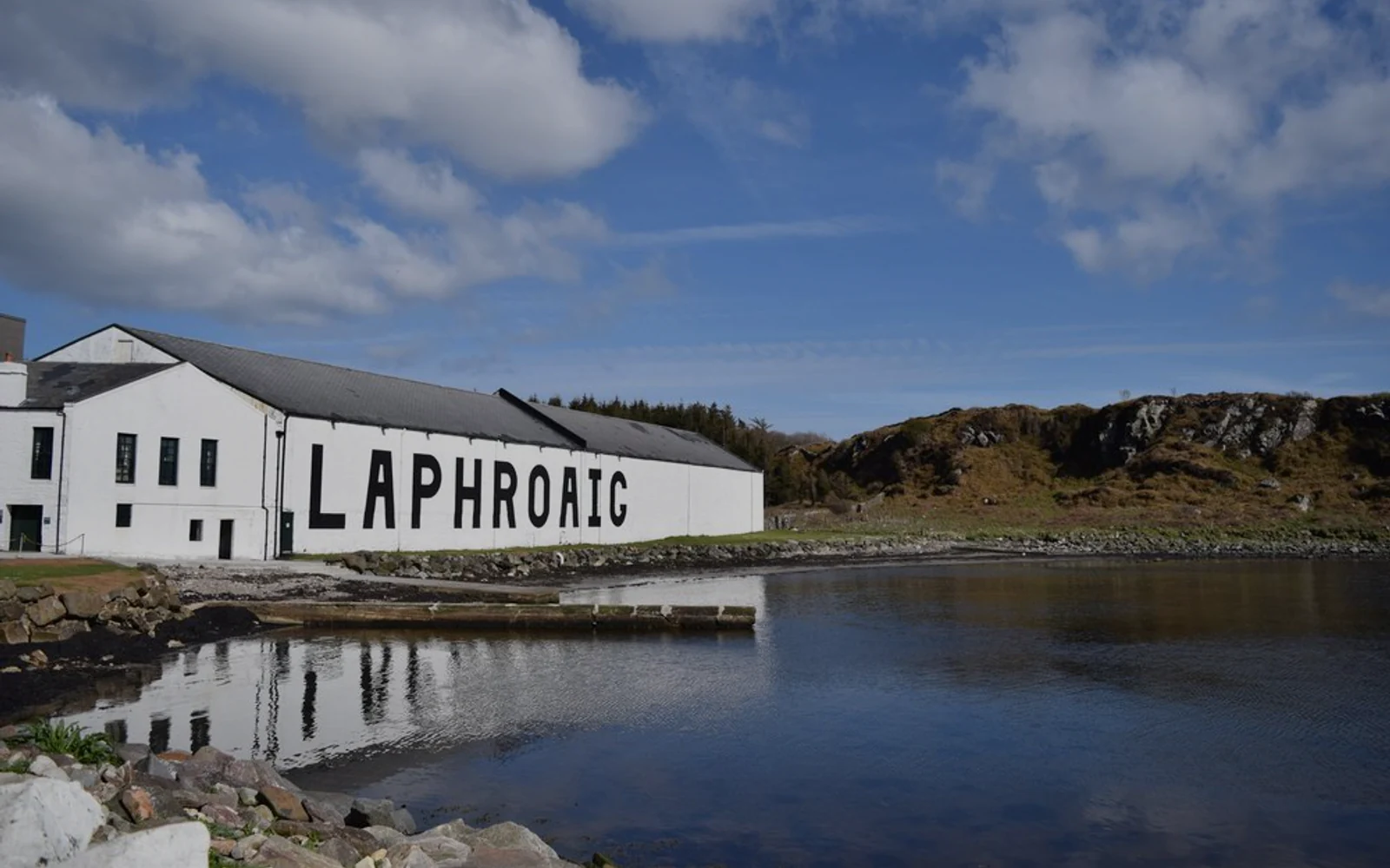 Laphroaig production and whisky-making detail.