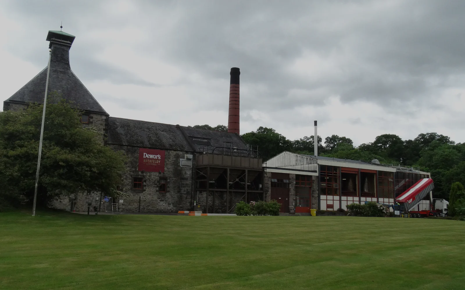 Landscape photograph of Aberfeldy distillery.