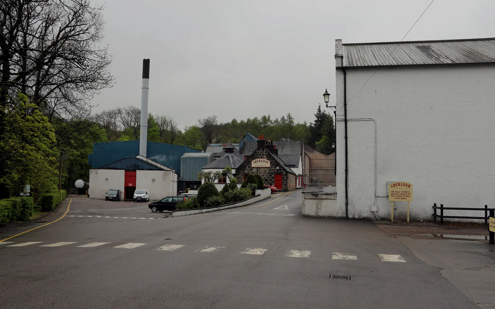 Landscape photograph of Aberlour distillery.