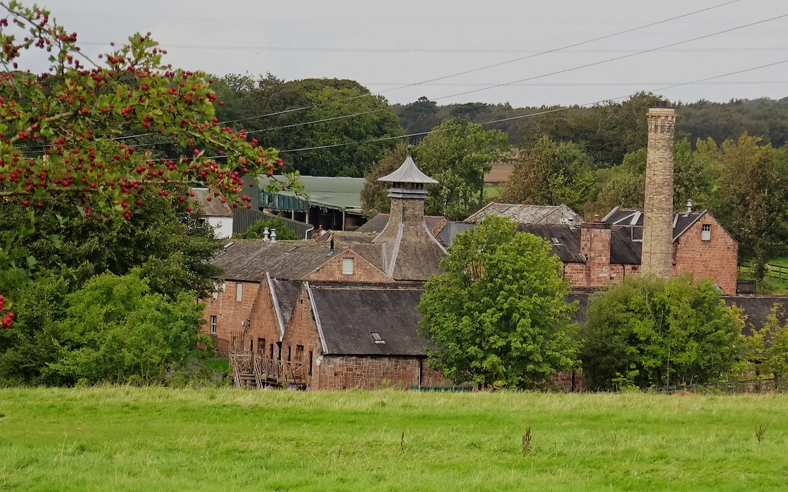 Landscape photograph of Annandale distillery.