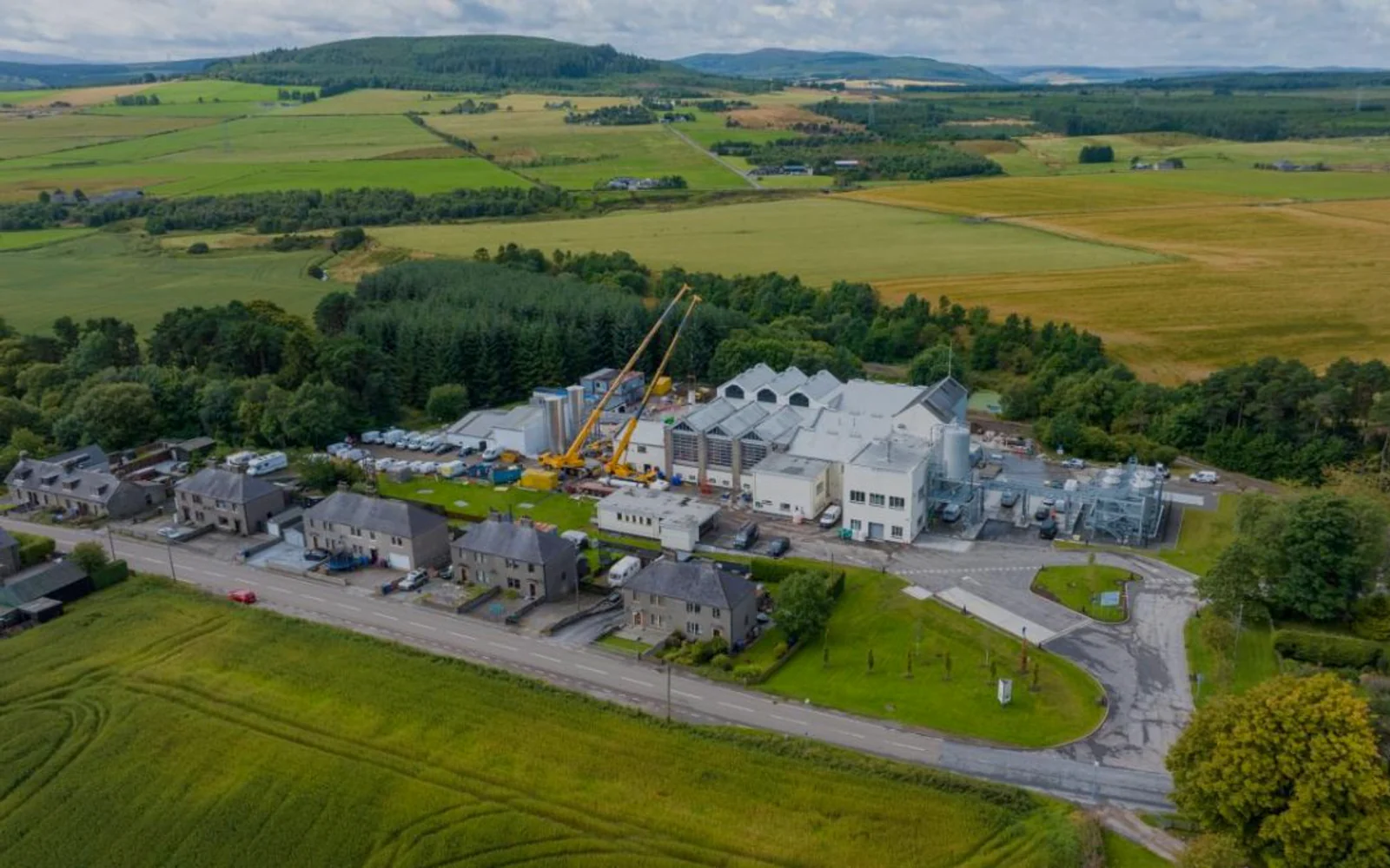 Landscape photograph of Aultmore distillery.