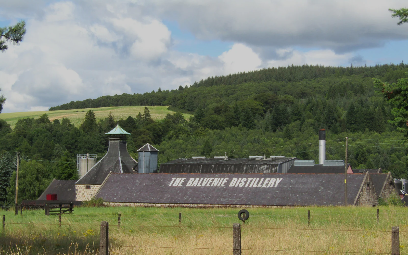 Landscape photograph of Balvenie distillery.