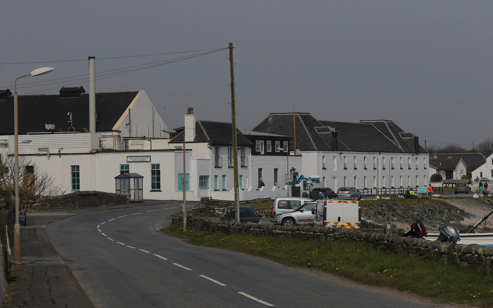Landscape photograph of Bruichladdich distillery.