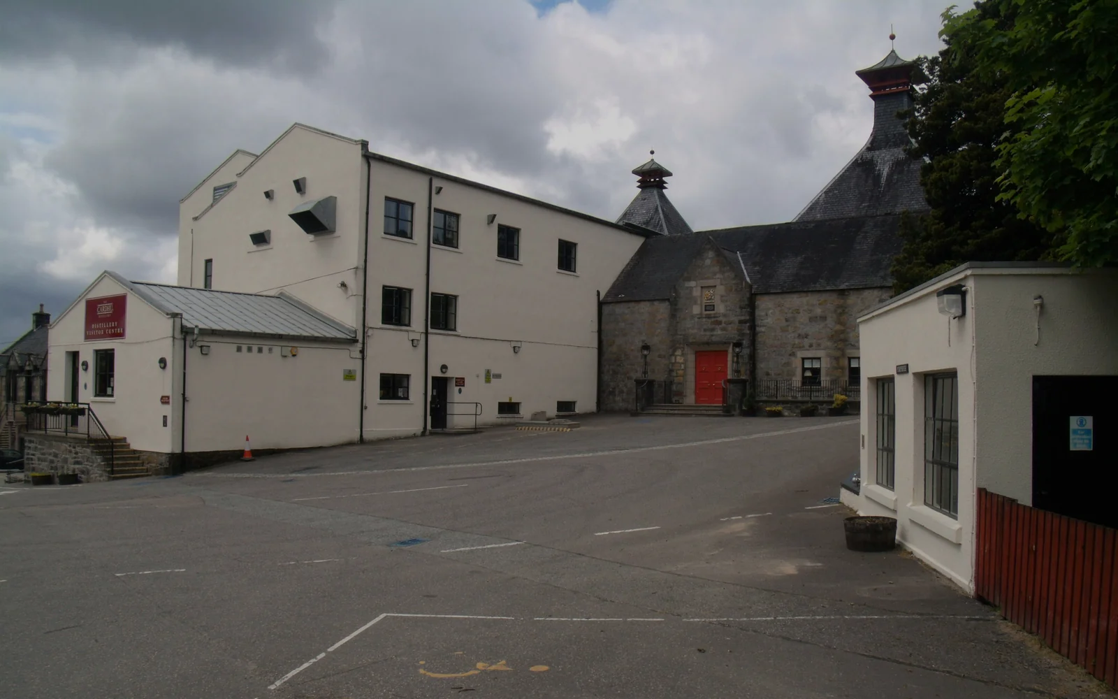 Landscape photograph of Cardhu distillery.
