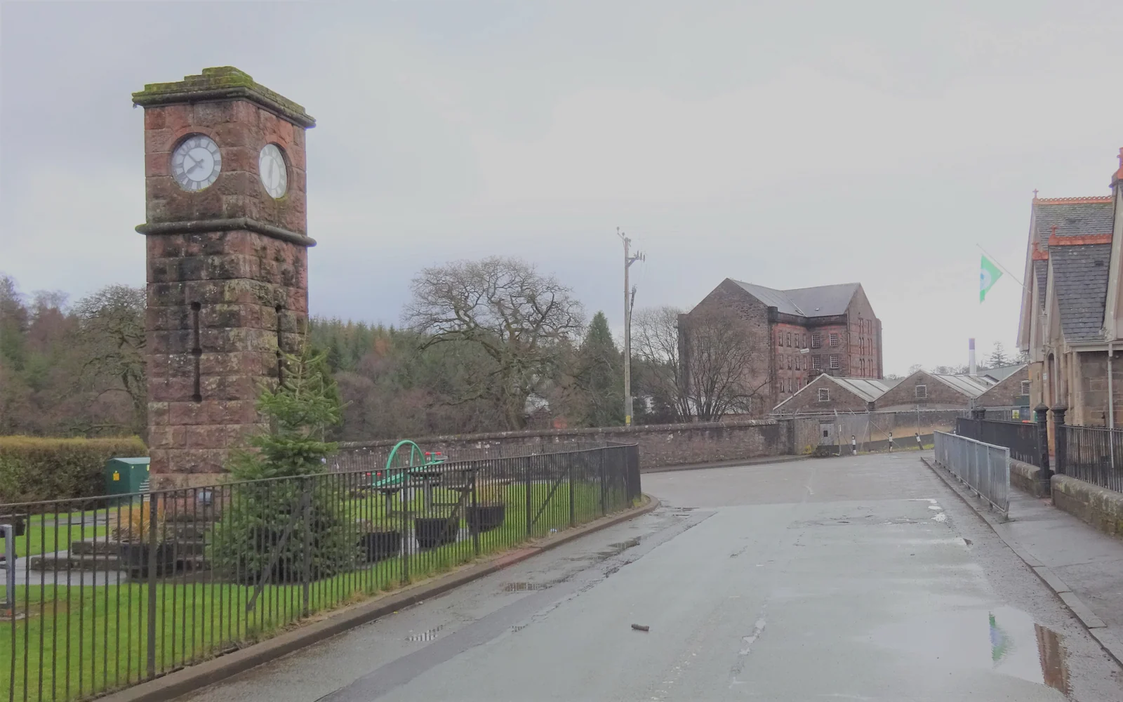 Landscape photograph of Deanston distillery.