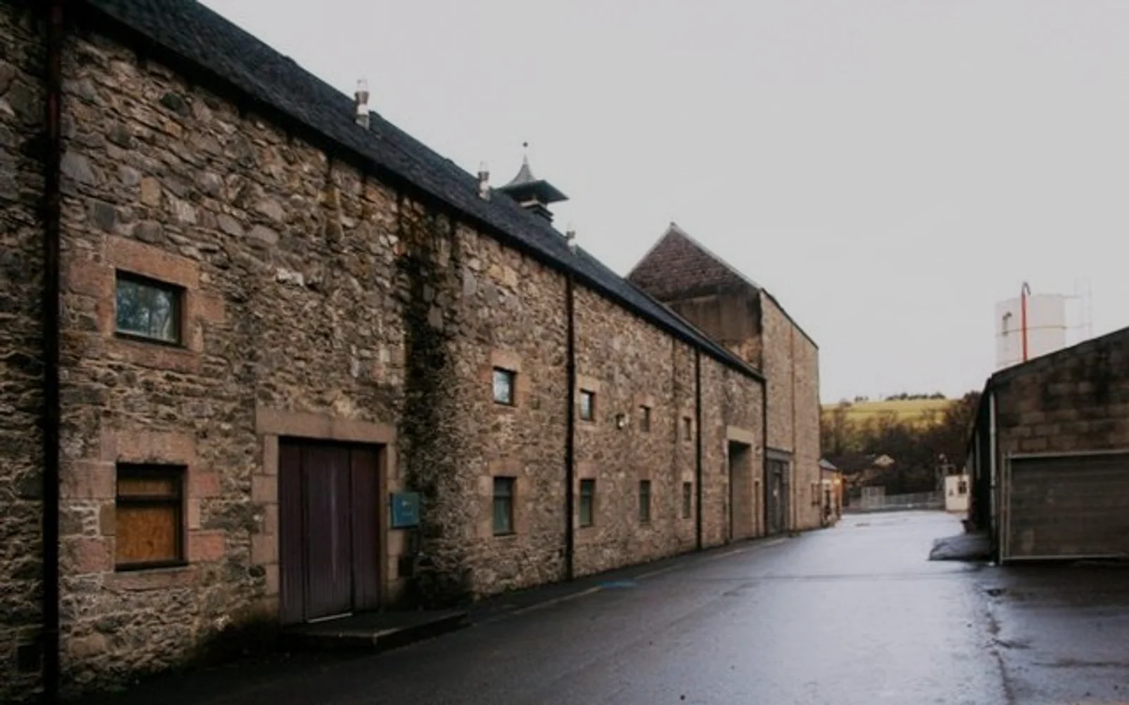 Landscape photograph of Dufftown distillery.