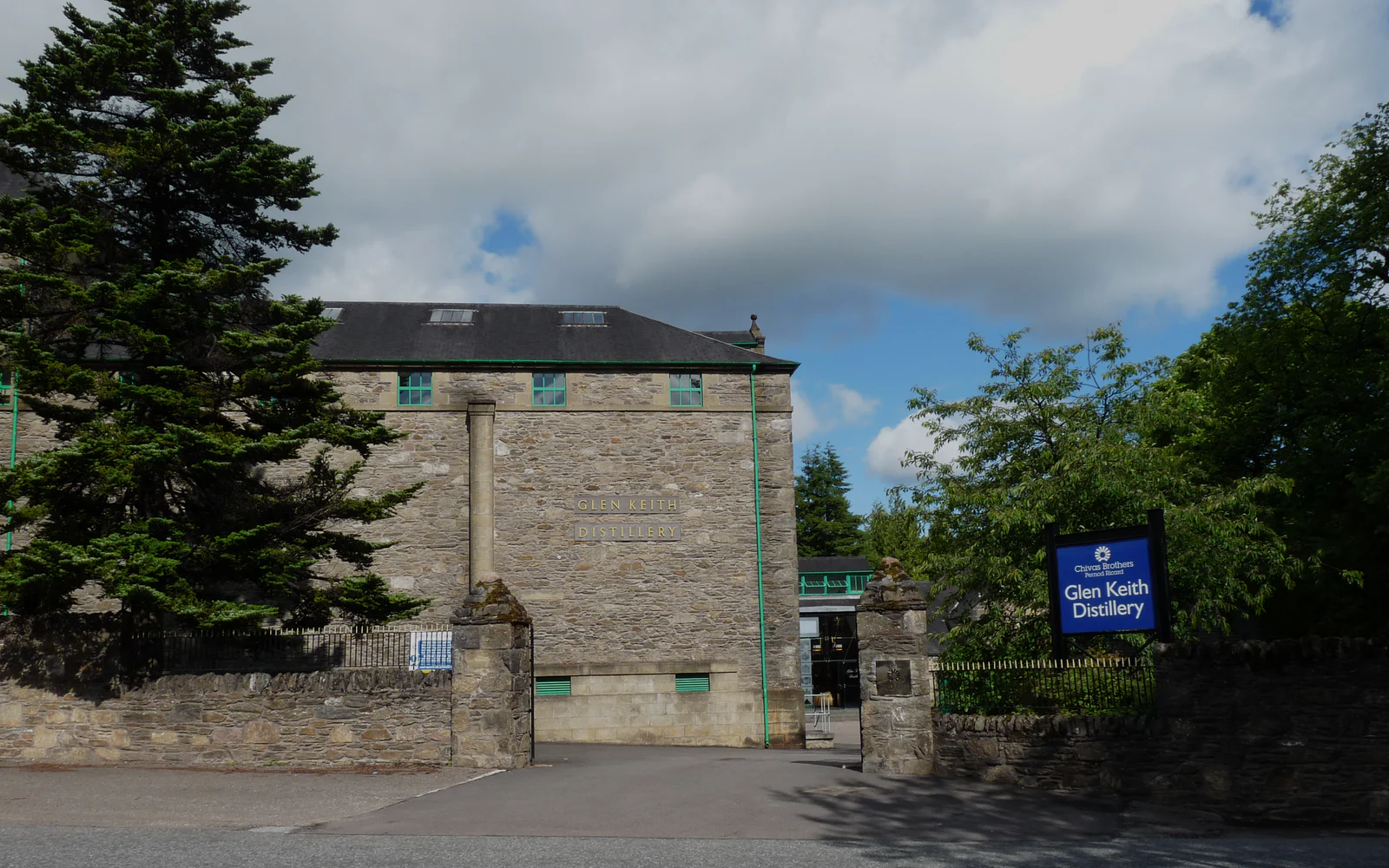 Landscape photograph of Glen Keith distillery.