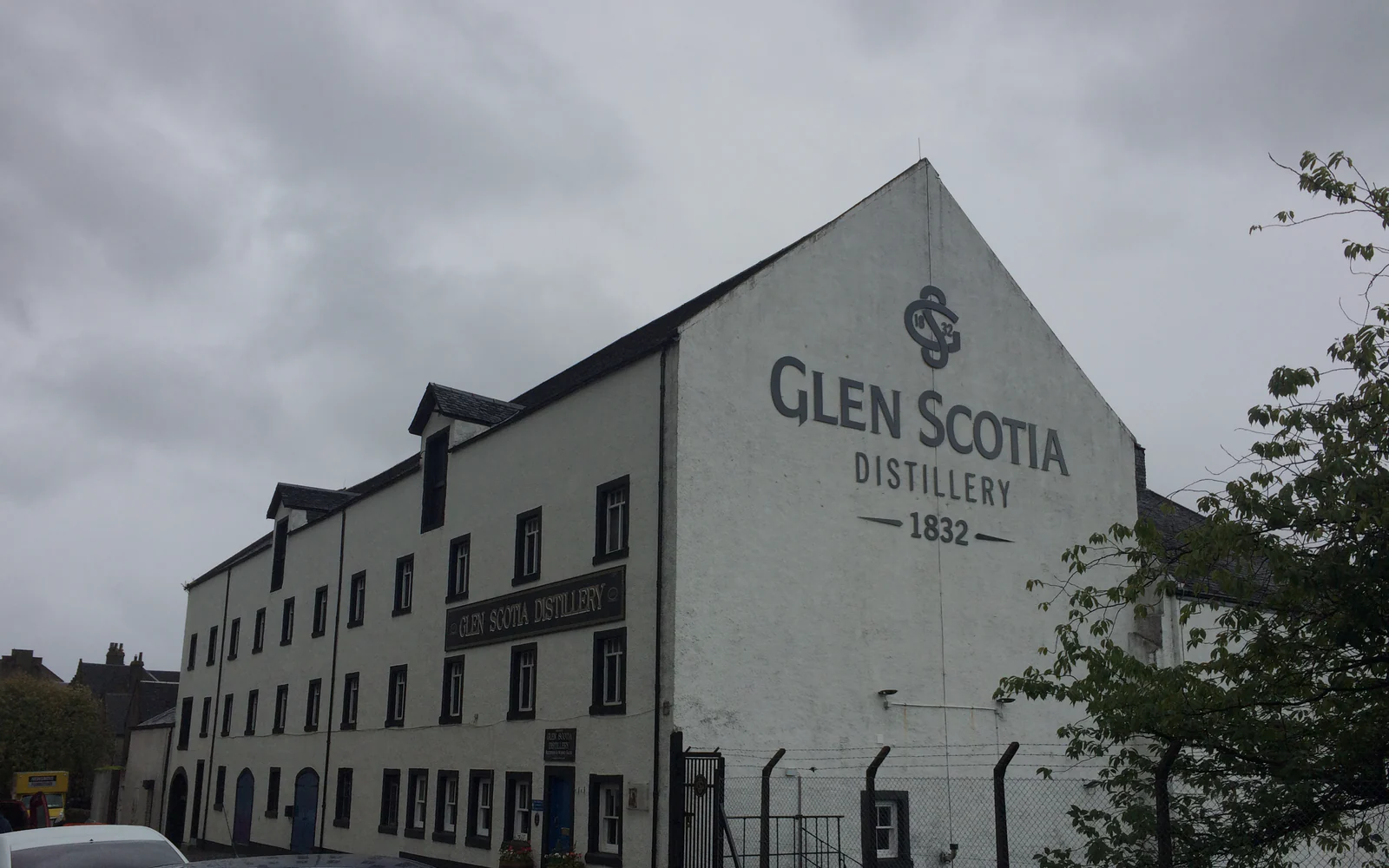 Landscape photograph of Glen Scotia distillery.