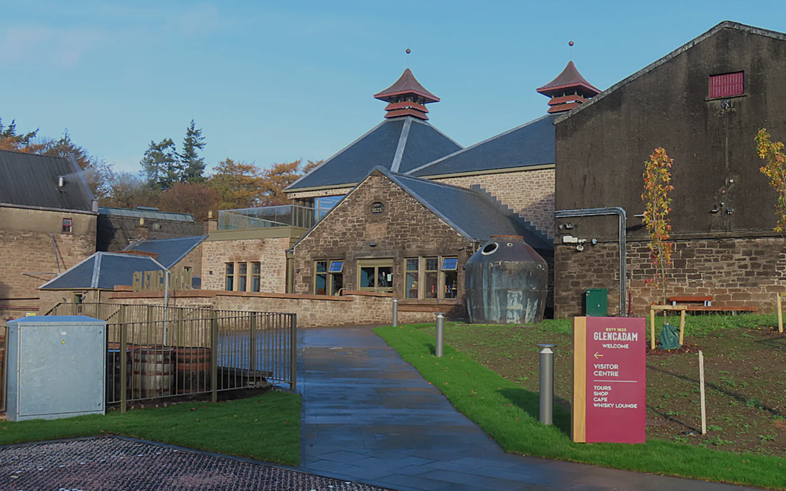 Landscape photograph of Glencadam distillery.