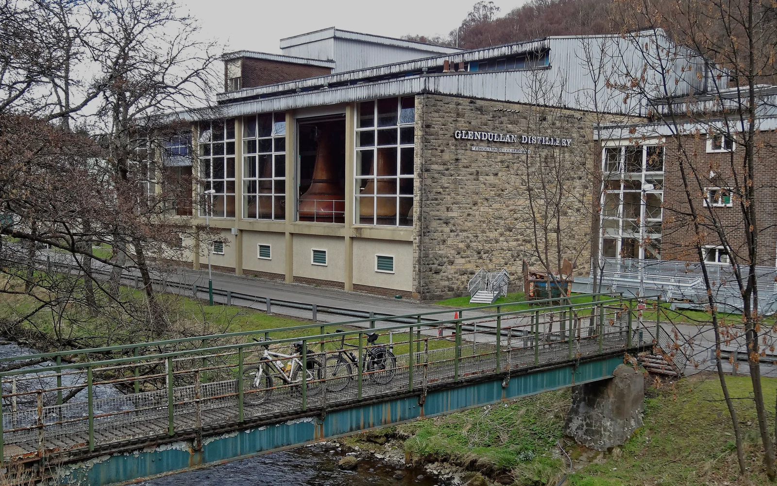 Landscape photograph of Glendullan distillery.