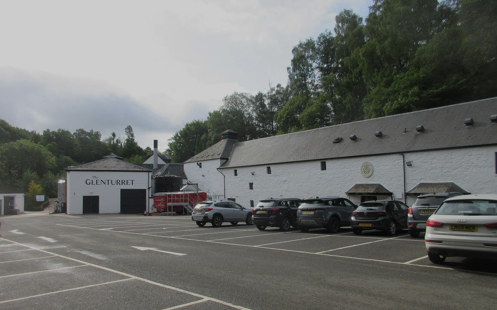 Landscape photograph of Glenturret distillery.