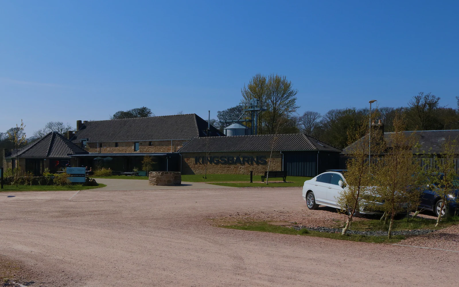 Landscape photograph of Kingsbarns distillery.