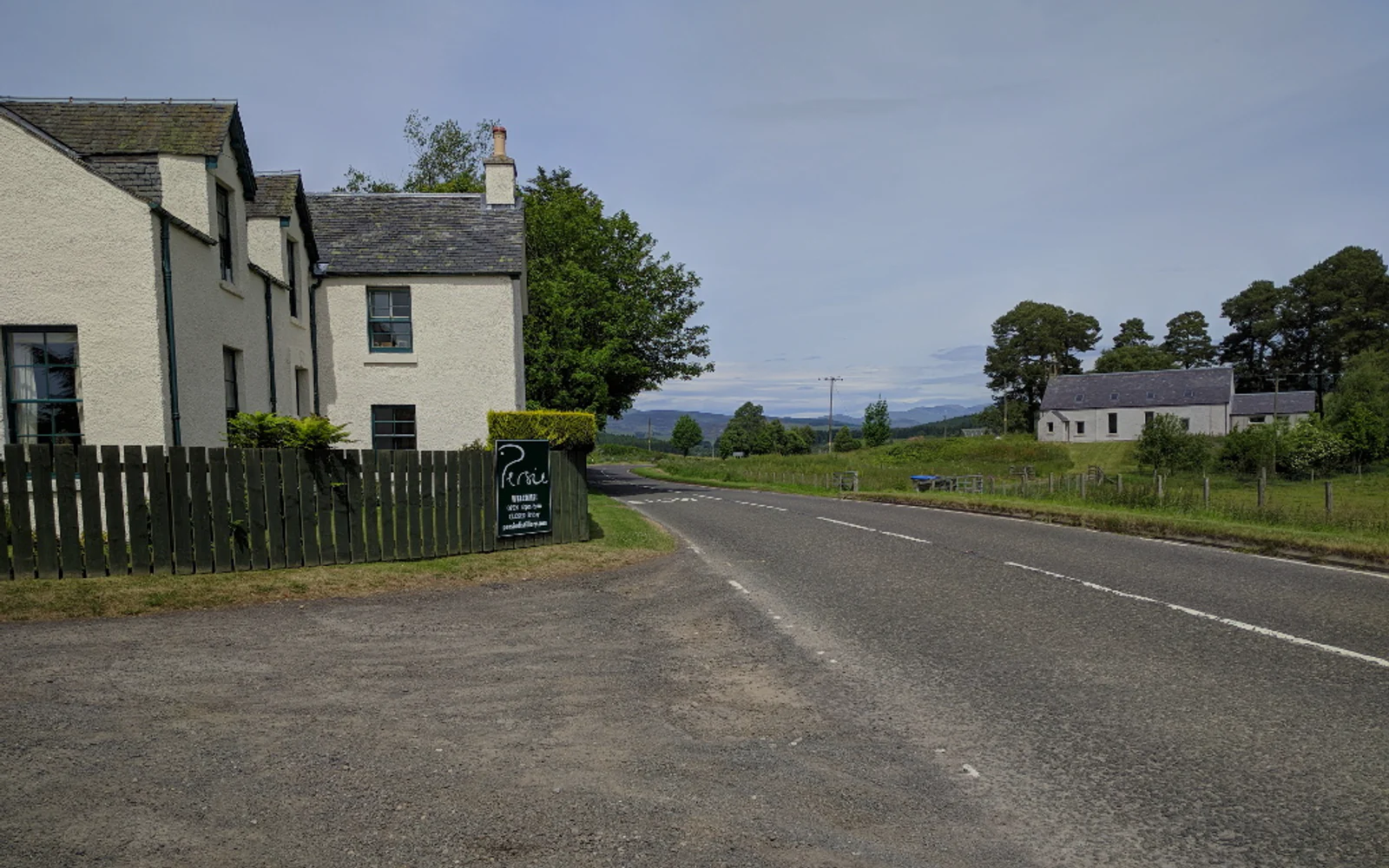 Landscape photograph of Persie distillery.