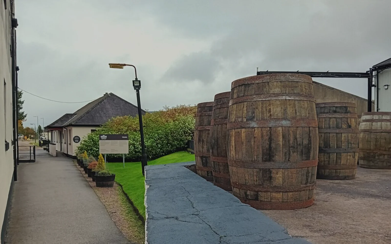Landscape photograph of Tomatin distillery.