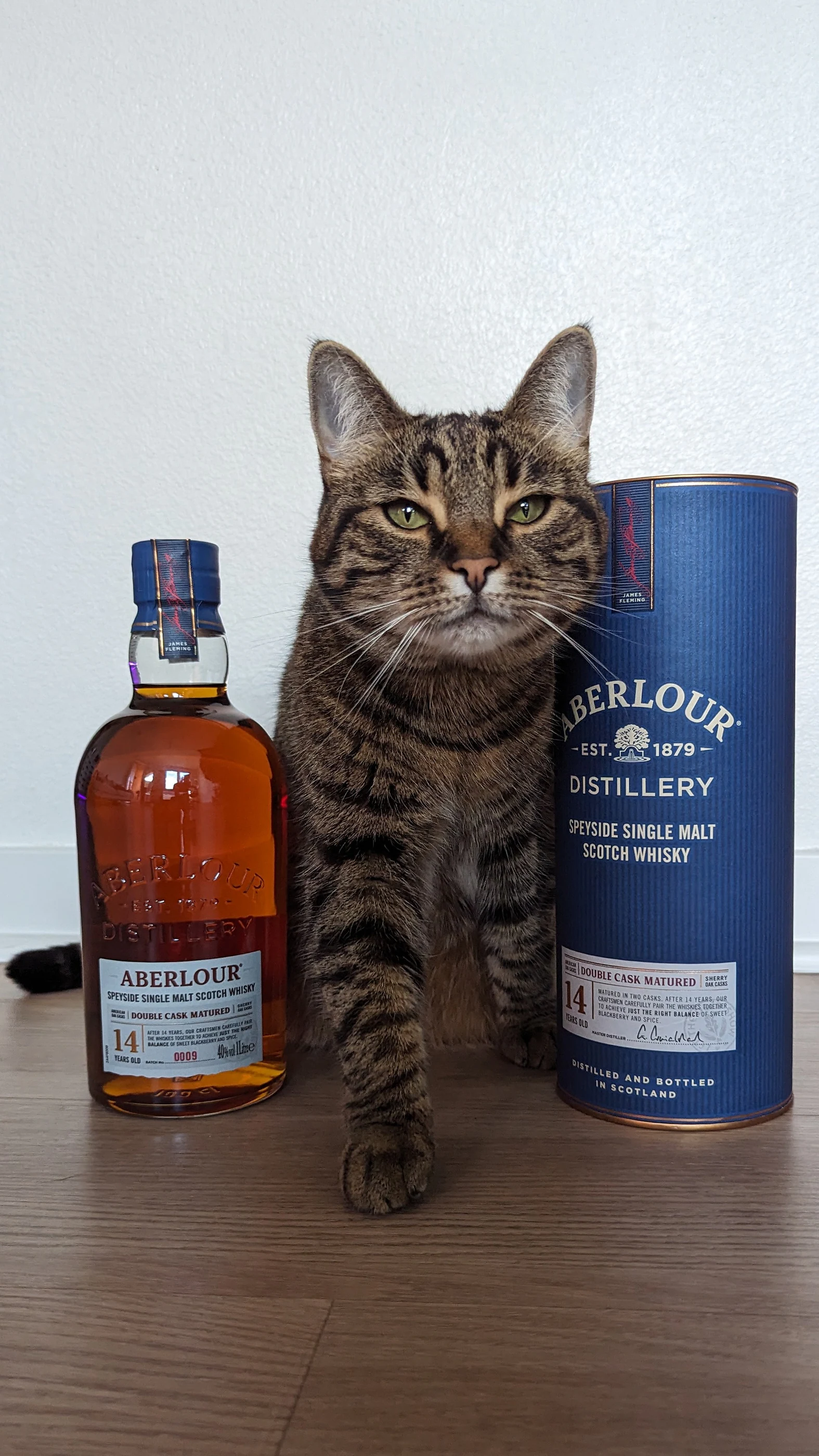 Collection photograph filed under the owner-supplied working label “Aberlour 14”; bottle facts await review.