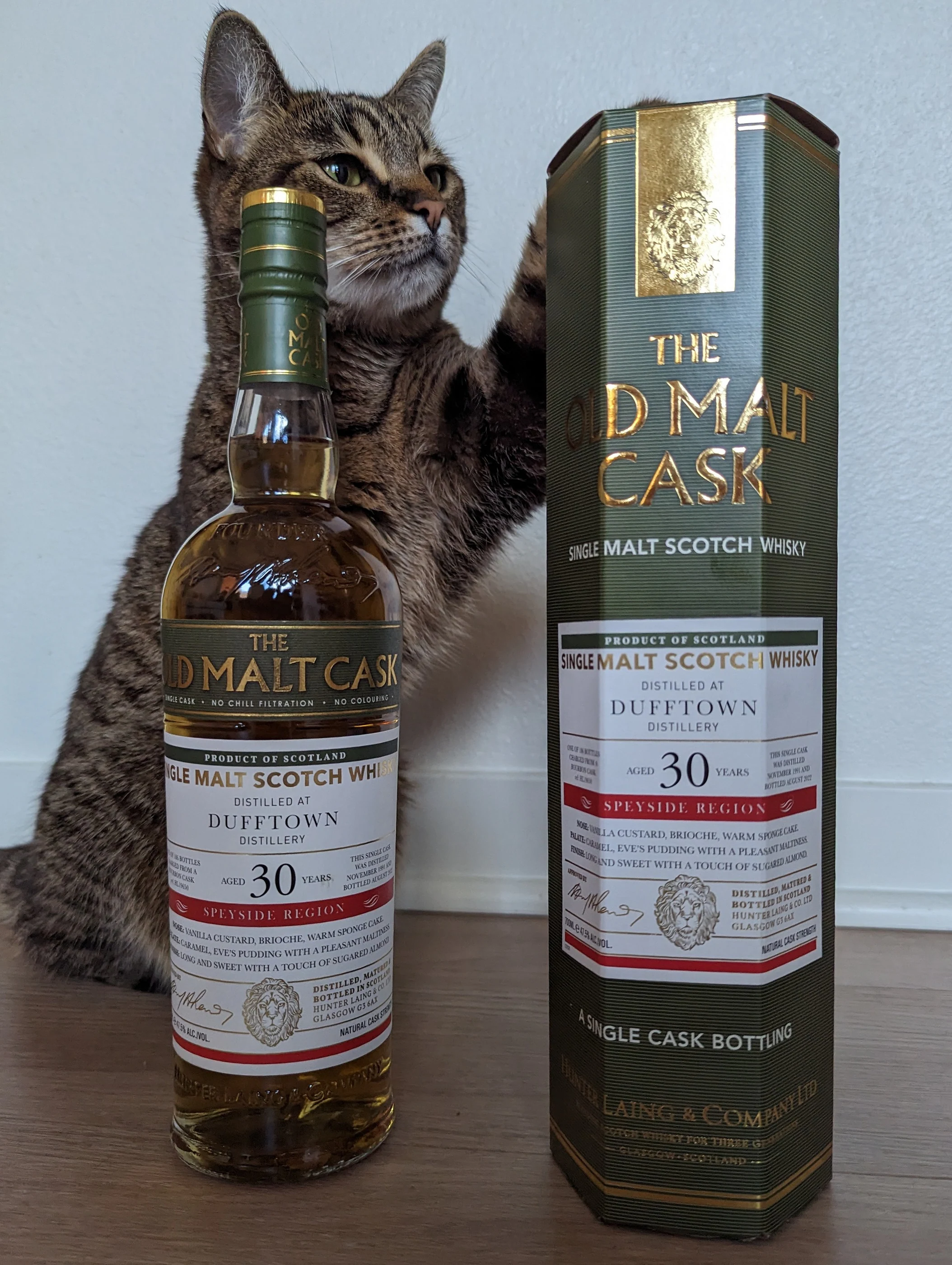 Collection photograph filed under the owner-supplied working label “Dufftown 30”; bottle facts await review.