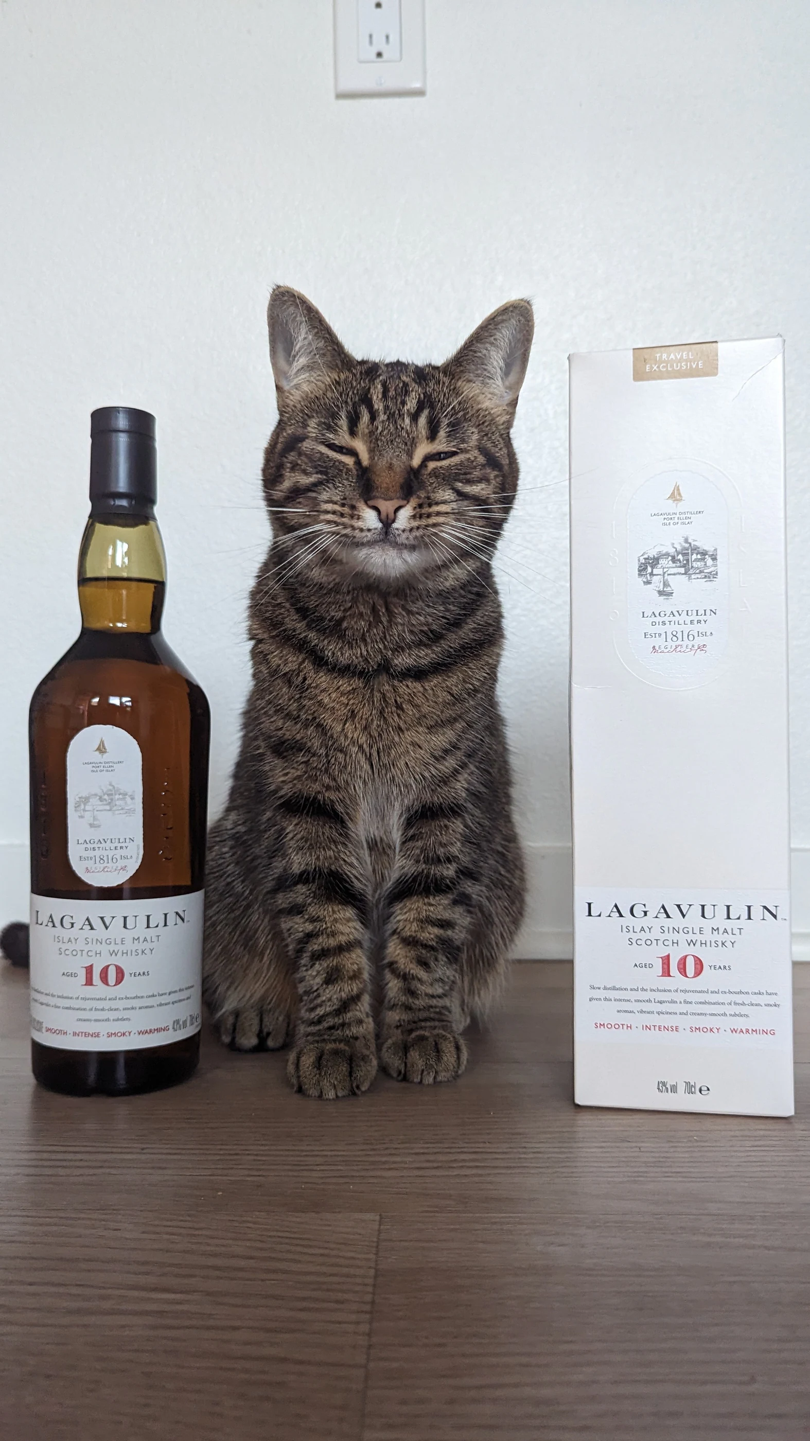 Collection photograph filed under the owner-supplied working label “Lagavulin 10”; bottle facts await review.