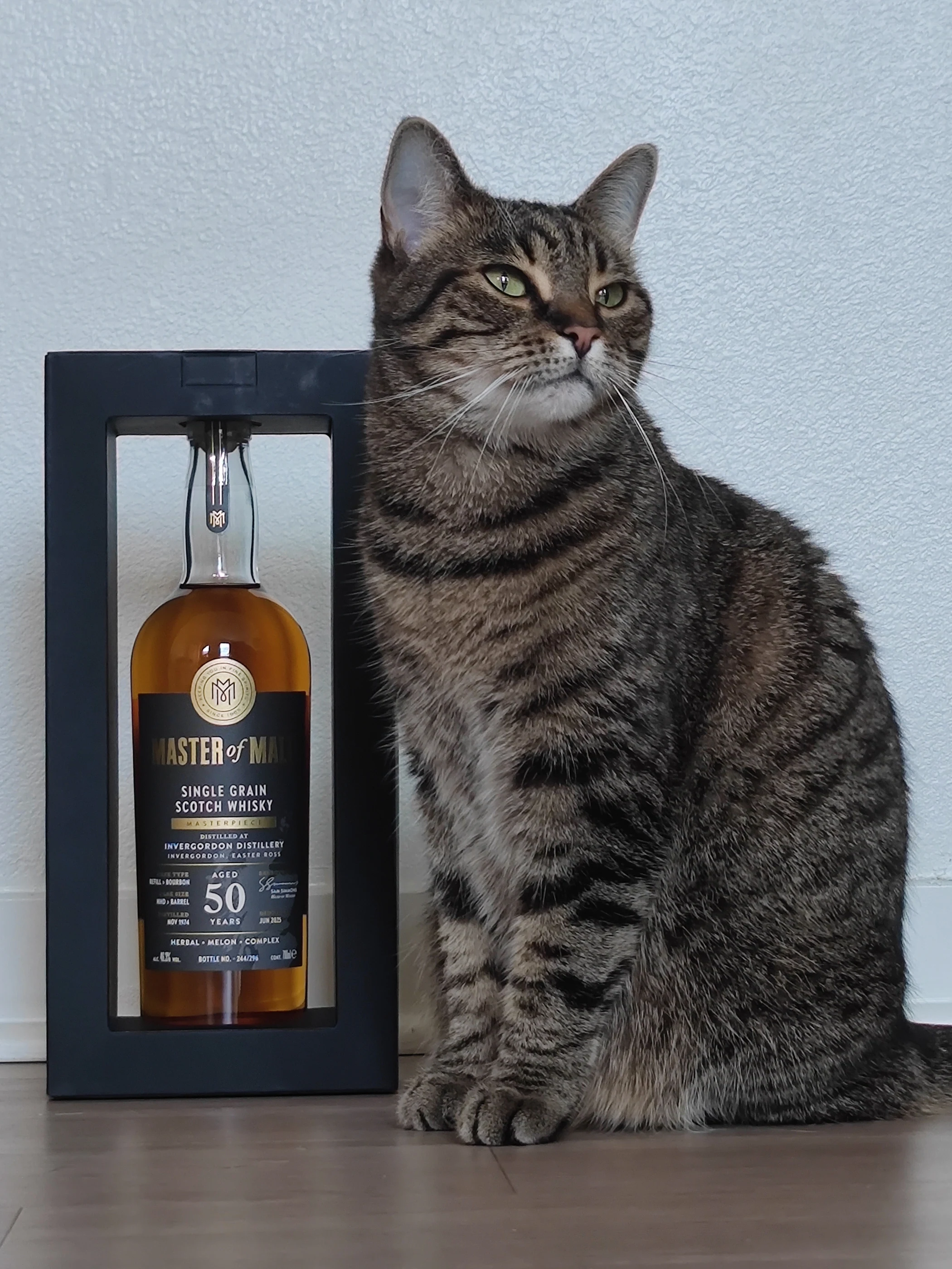 Collection photograph filed under the owner-supplied working label “Master of Malt 50”; bottle facts await review.