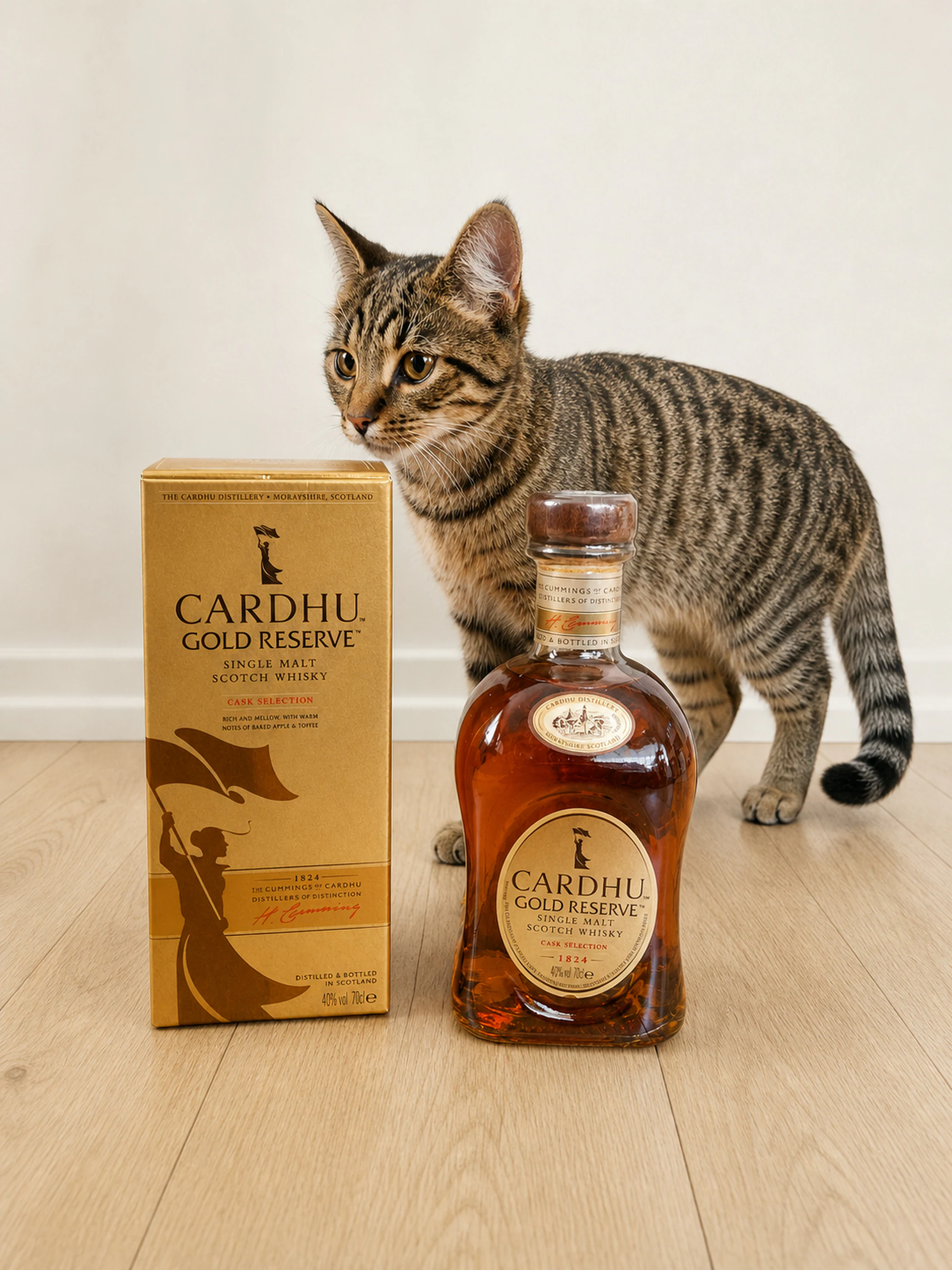 Collection photograph filed under the owner-supplied working label “Cardhu Gold Reserve”; bottle facts await review.