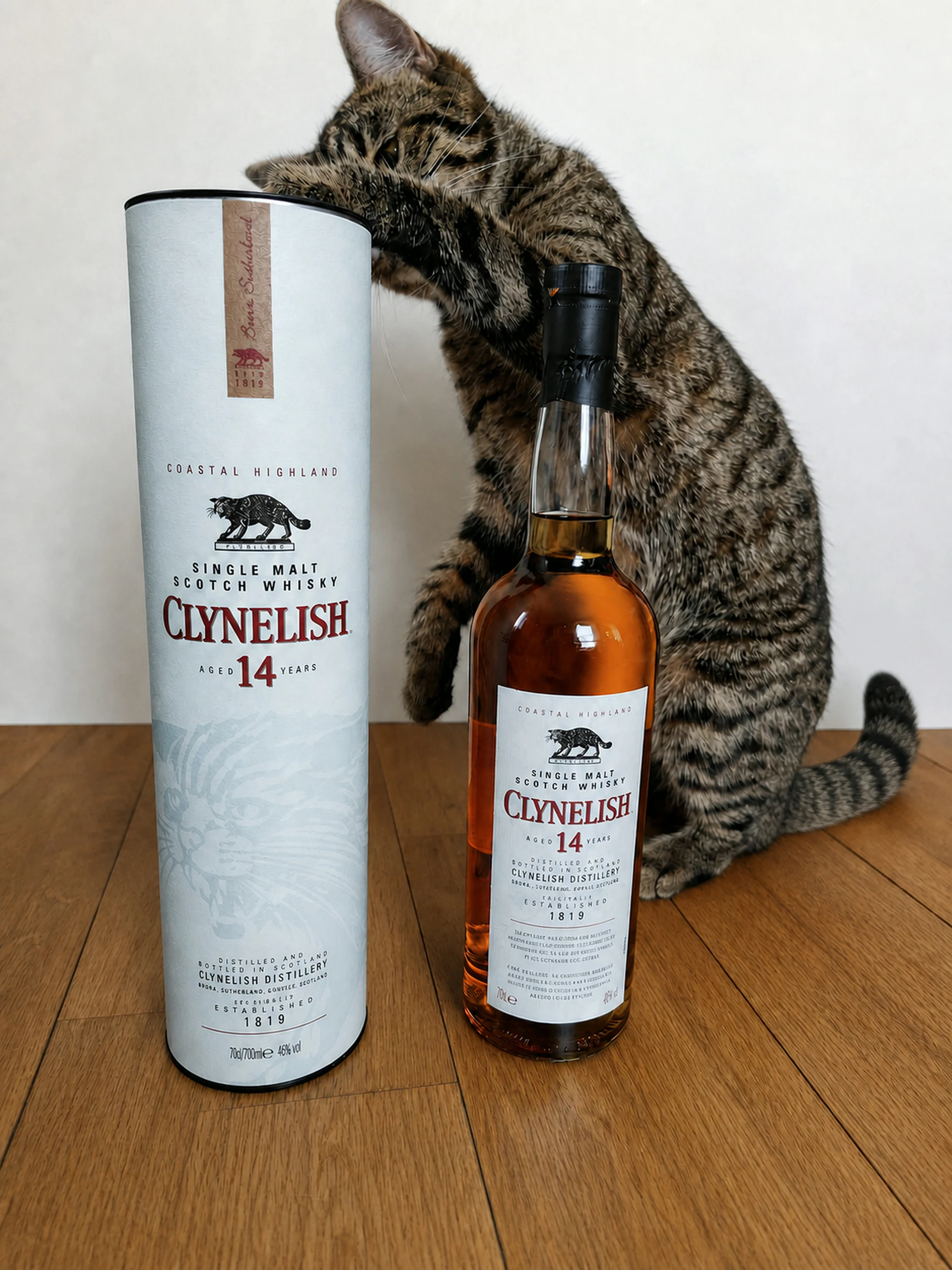 Collection photograph filed under the owner-supplied working label “Clynelish 14”; bottle facts await review.
