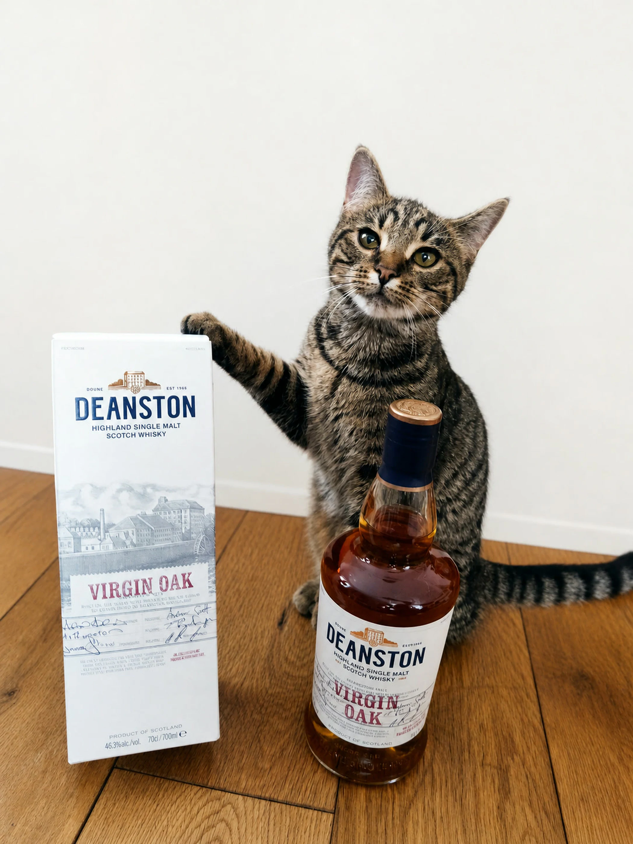Collection photograph filed under the owner-supplied working label “Deanston Virgin Oak”; bottle facts await review.