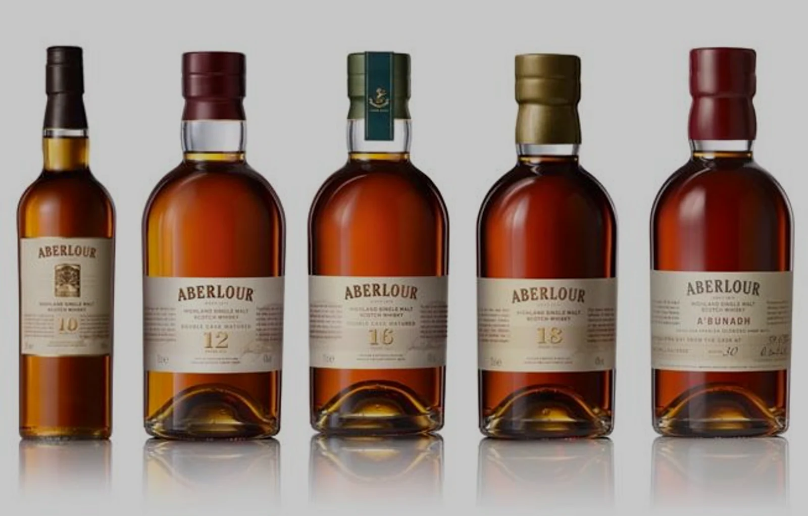 A group of Aberlour whisky expressions from the editorial archive.