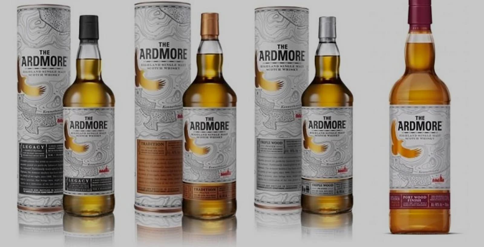 A group of Ardmore whisky expressions from the editorial archive.