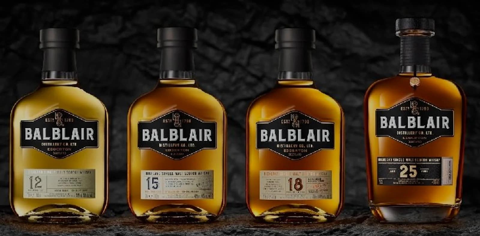 A group of Balblair whisky expressions from the editorial archive.
