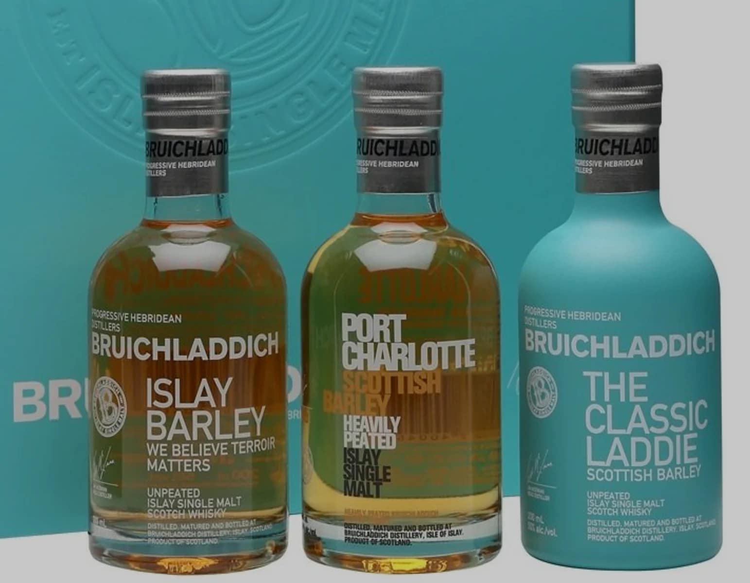 A group of Bruichladdich whisky expressions from the editorial archive.