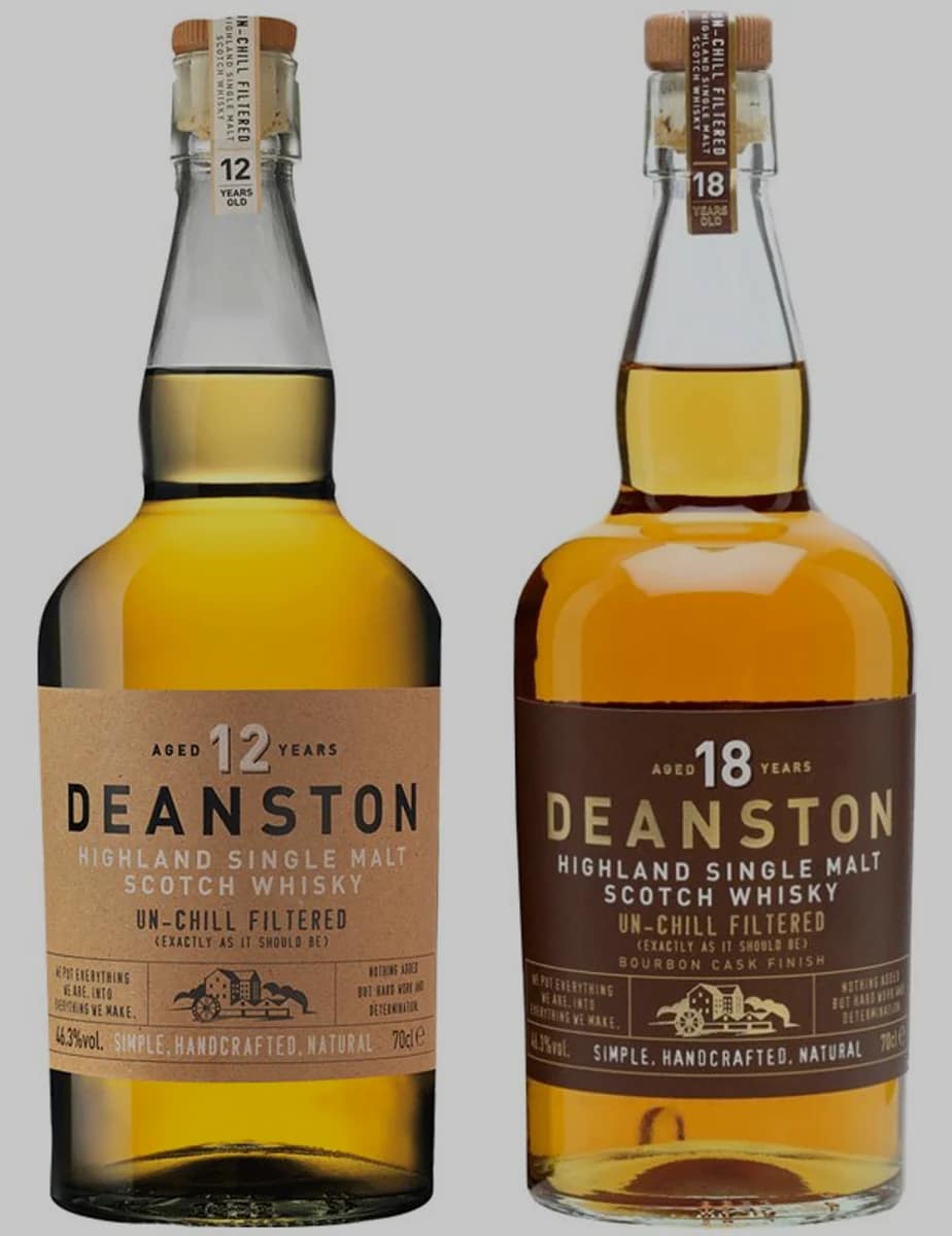A group of Deanston whisky expressions from the editorial archive.