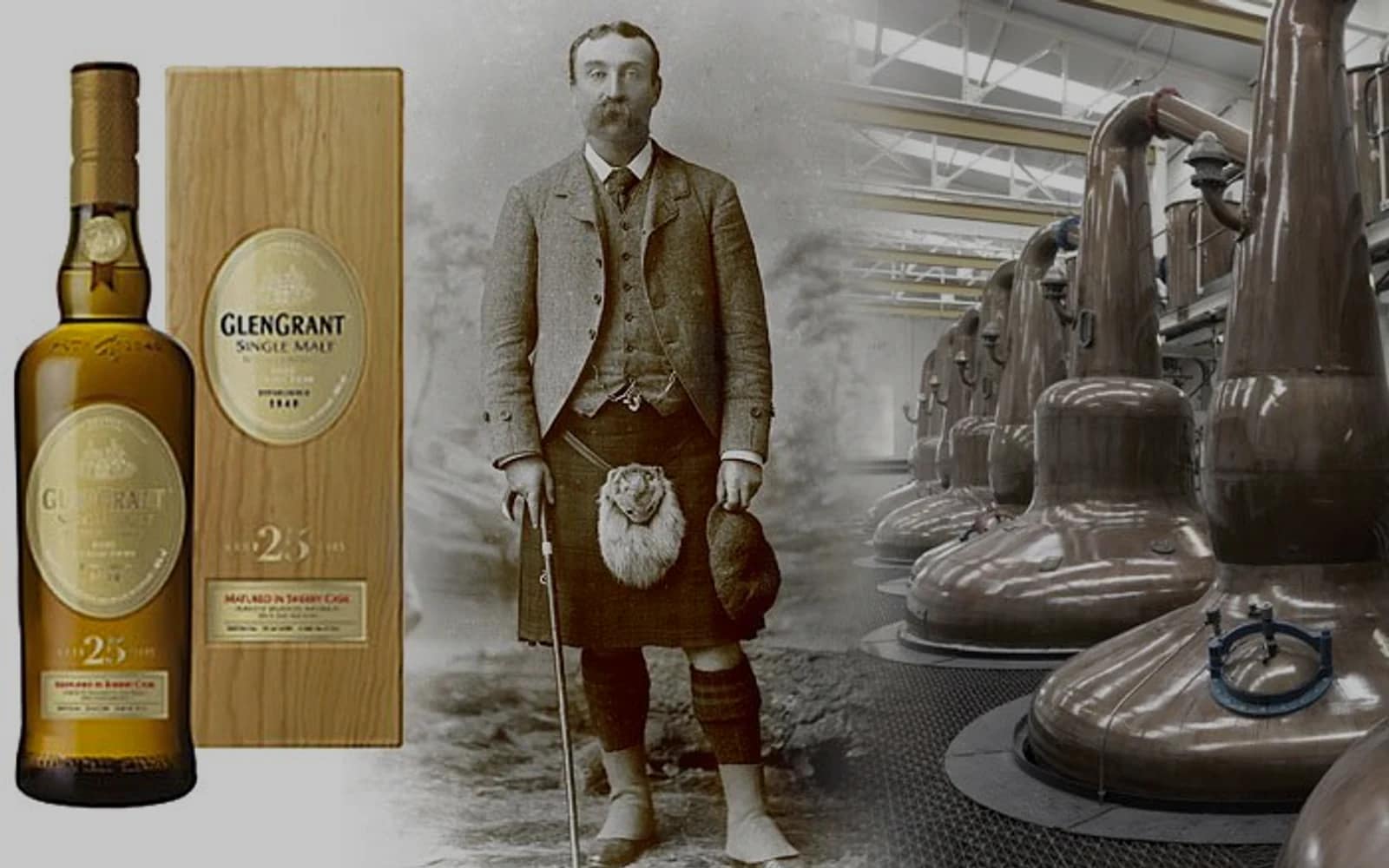 Glen Grant production and whisky-making detail.