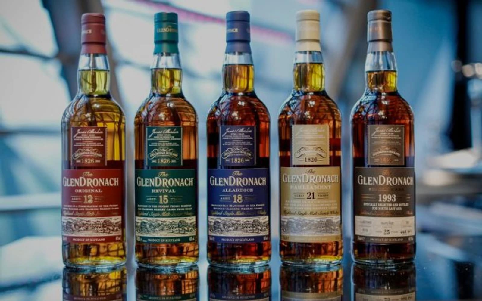The Glendronach production and whisky-making detail.