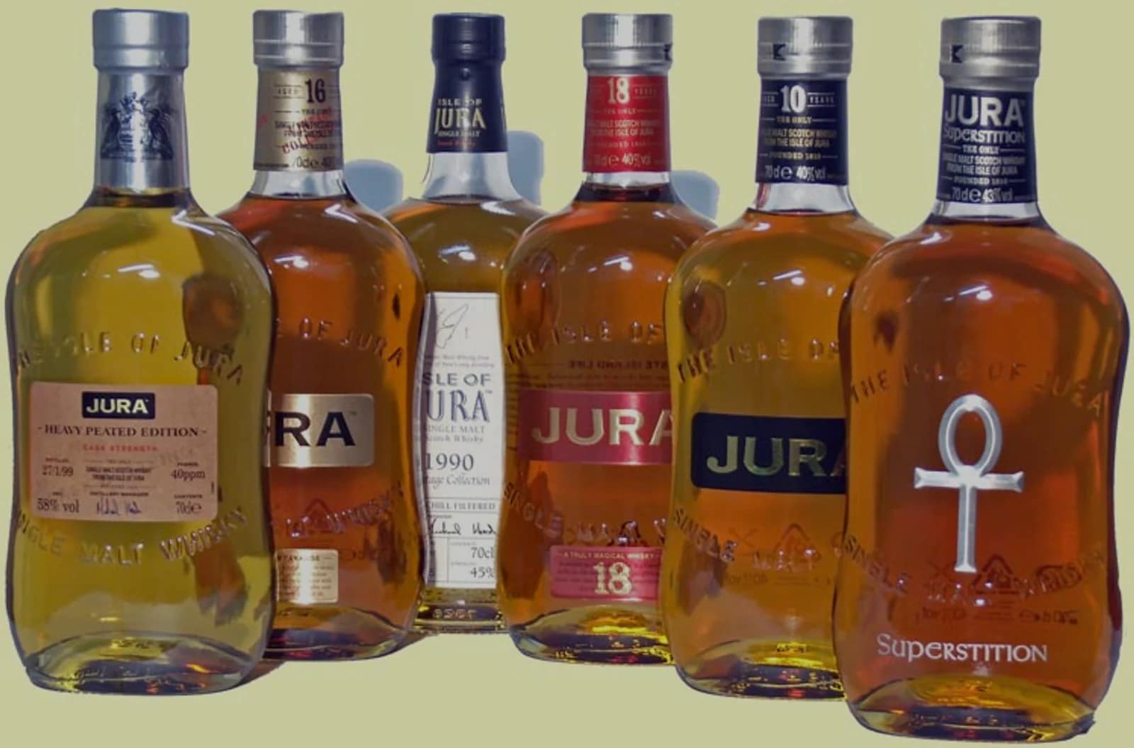 A group of Jura whisky expressions from the editorial archive.