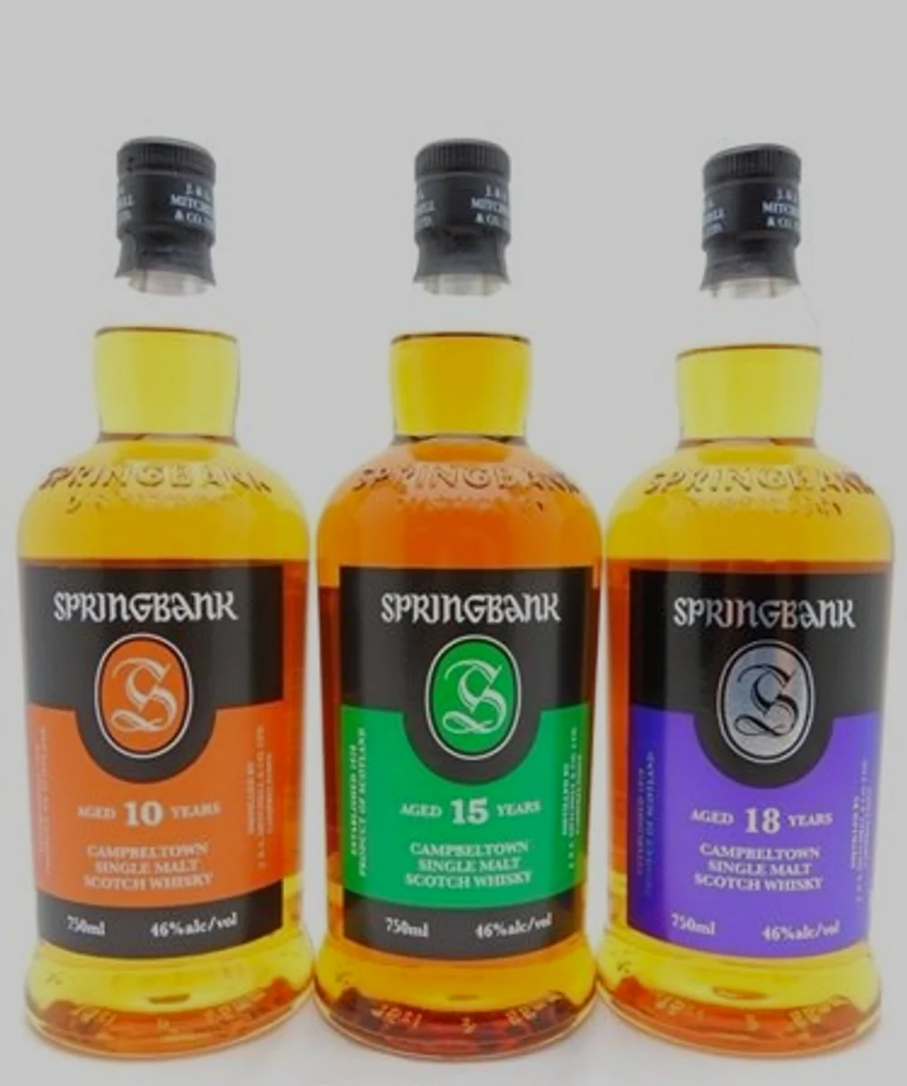A group of Springbank whisky expressions from the editorial archive.