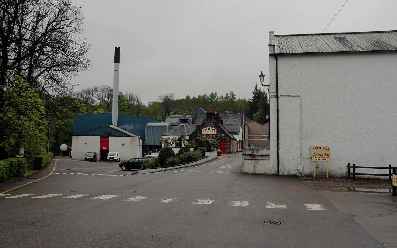 Landscape photograph of Aberlour distillery.