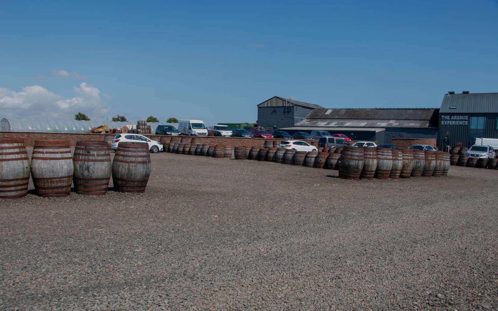 Landscape photograph of Arbikie distillery.