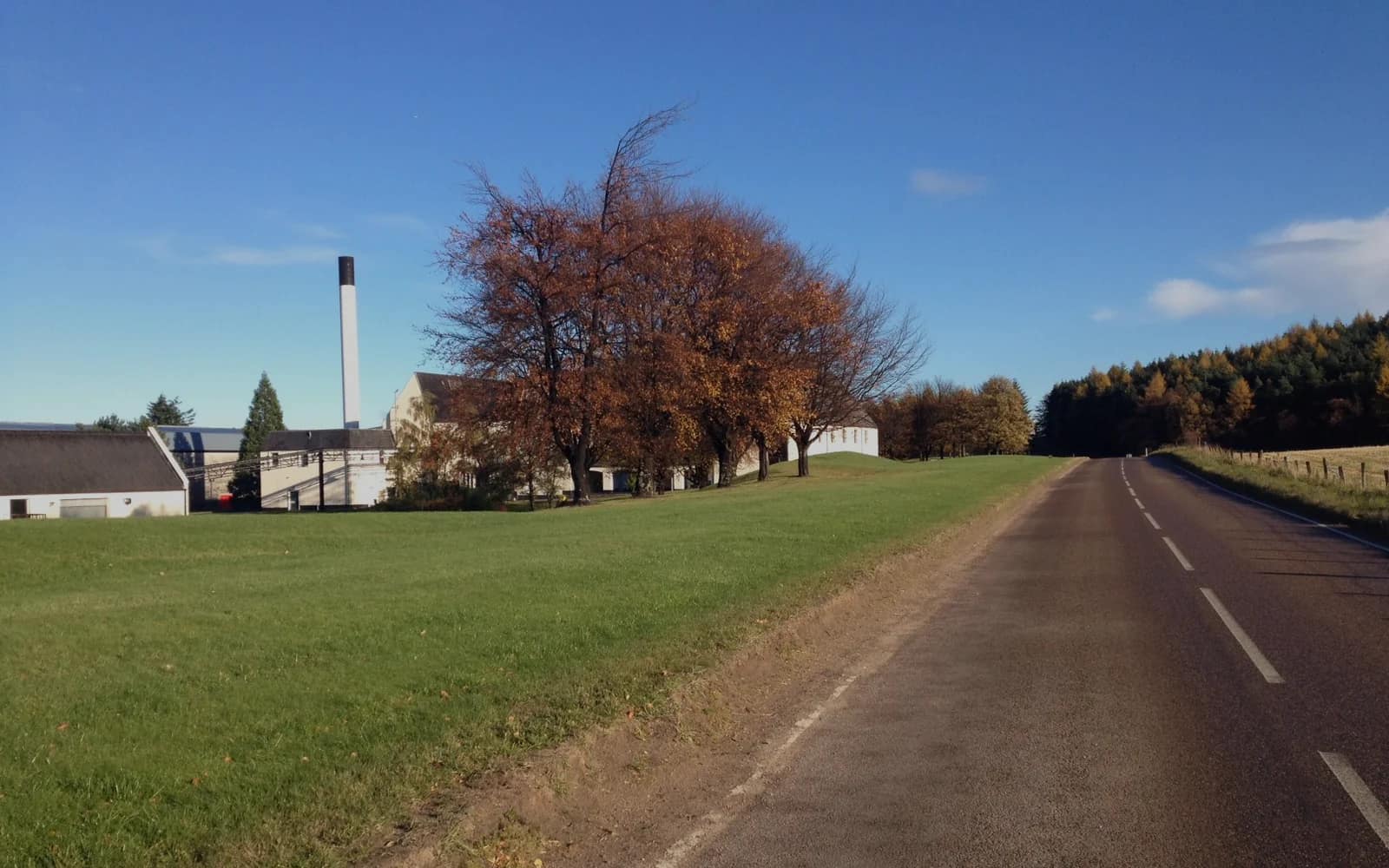 Landscape photograph of Auchroisk distillery.