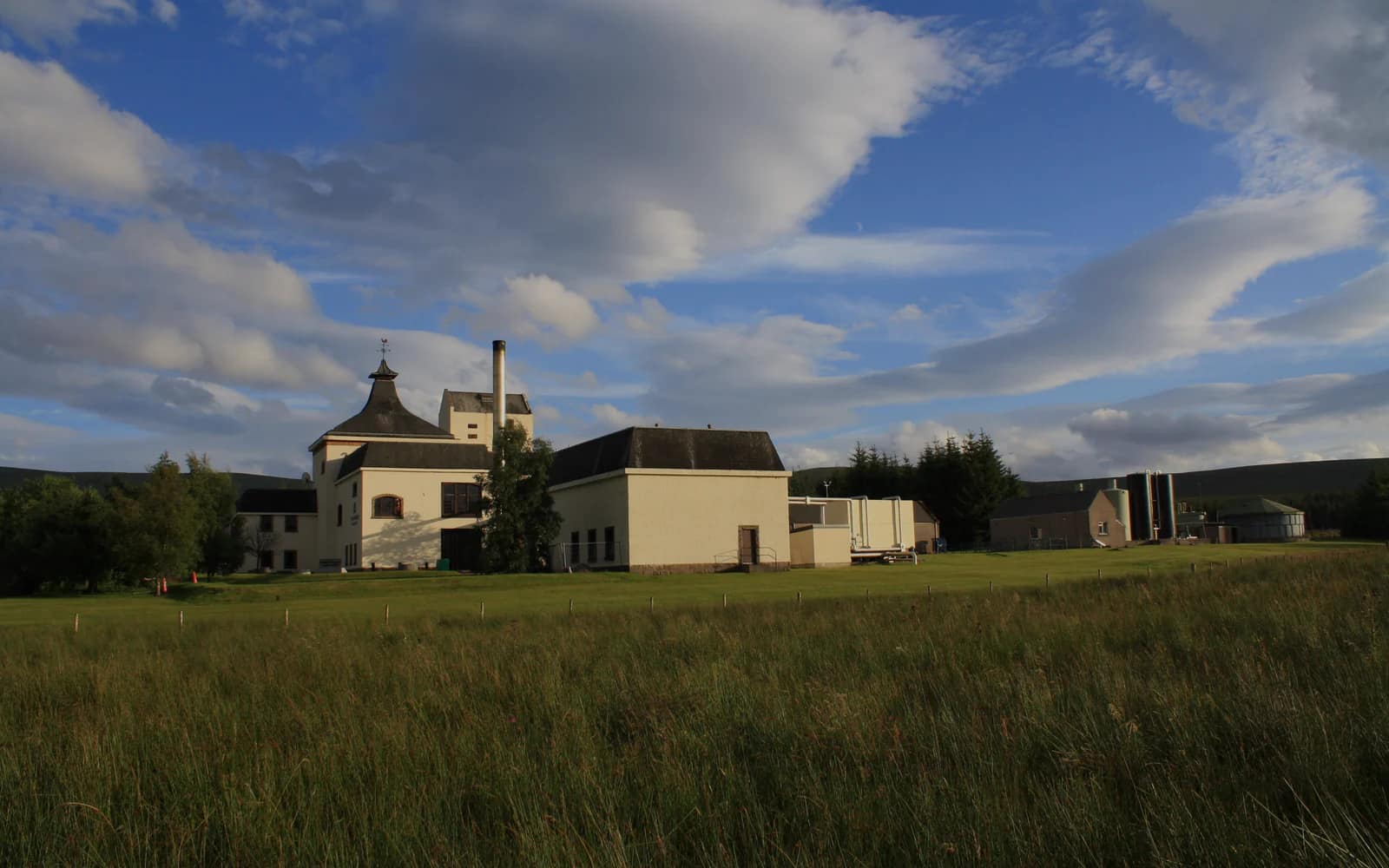 Landscape photograph of Braeval distillery.