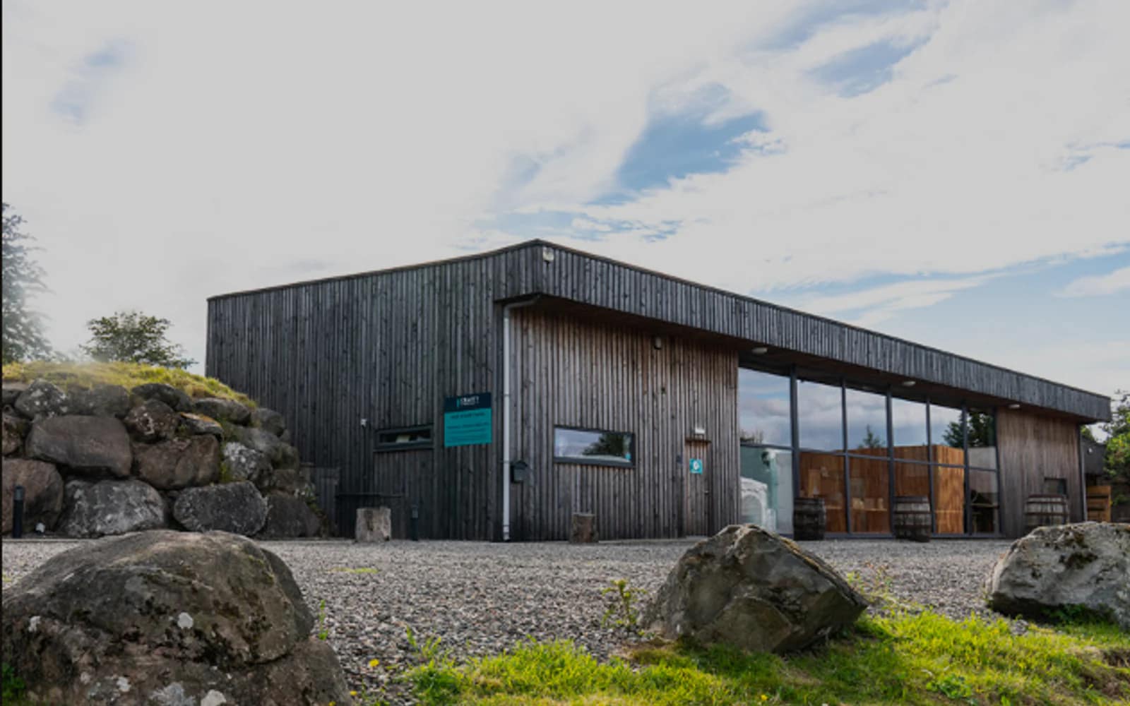 Landscape photograph of Crafty distillery.