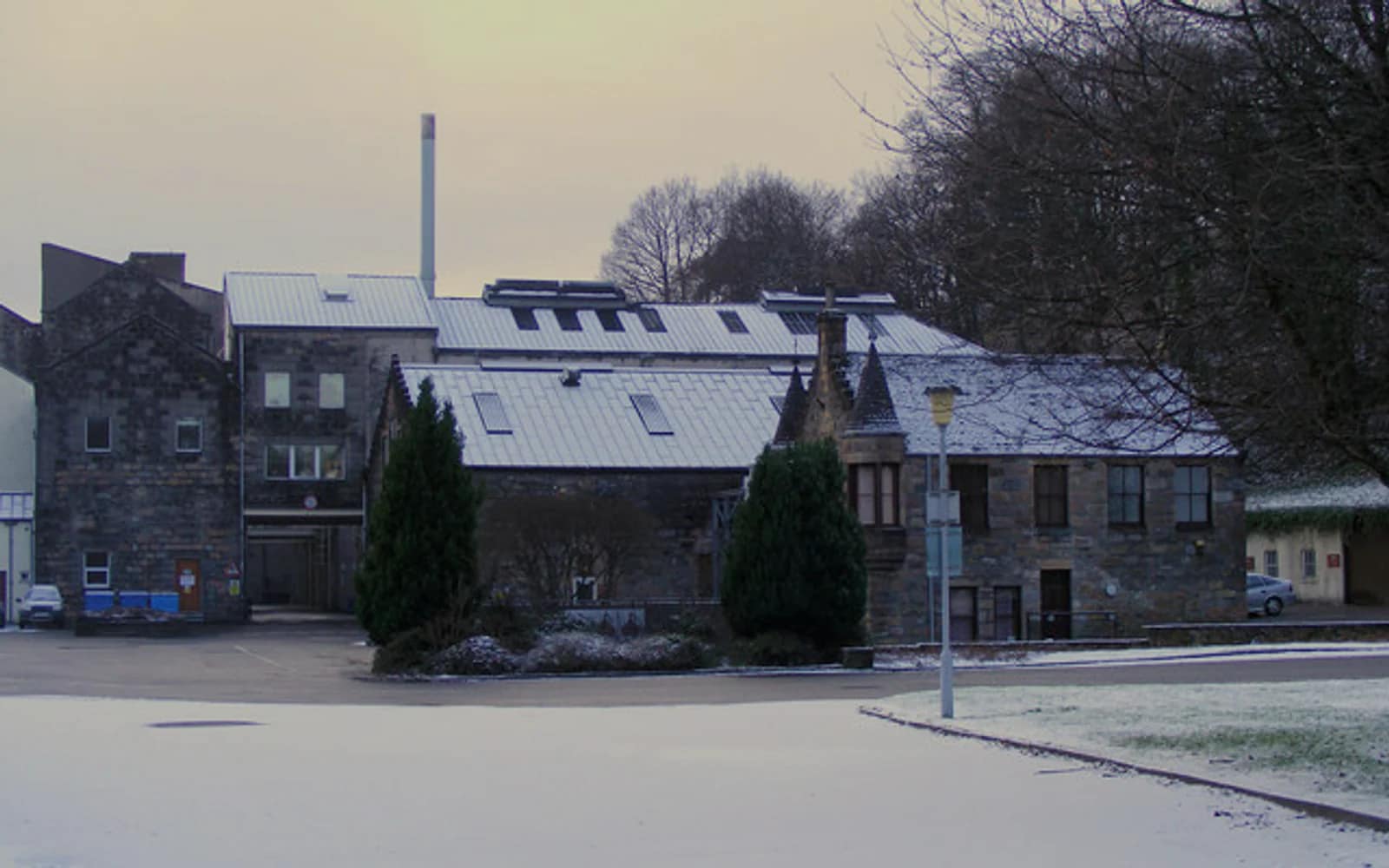 Landscape photograph of Dailuaine distillery.