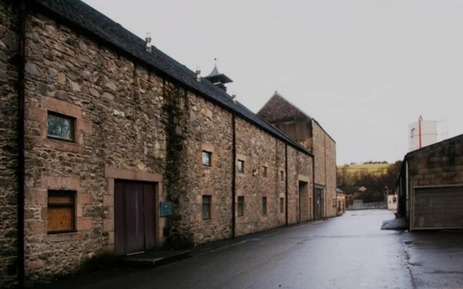 Landscape photograph of Dufftown distillery.