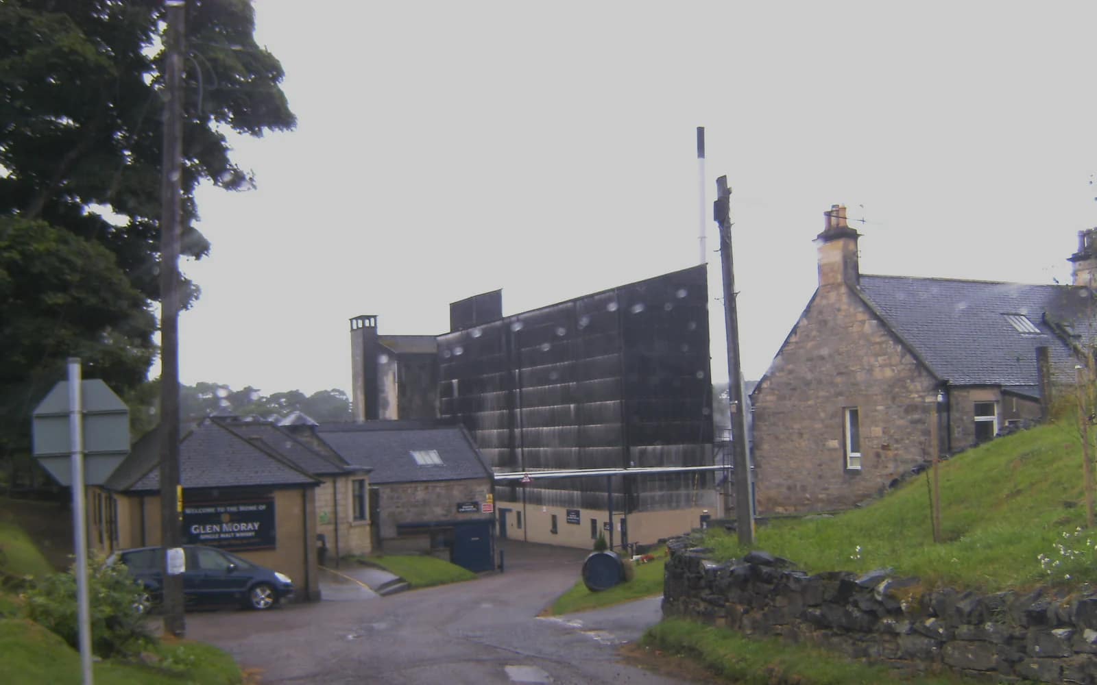 Landscape photograph of Glen Moray distillery.