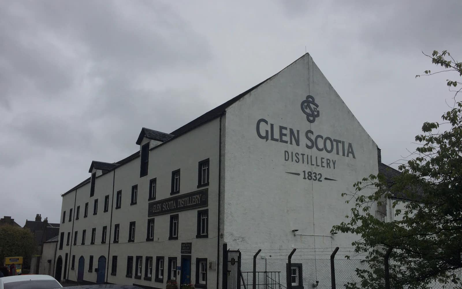 Landscape photograph of Glen Scotia distillery.