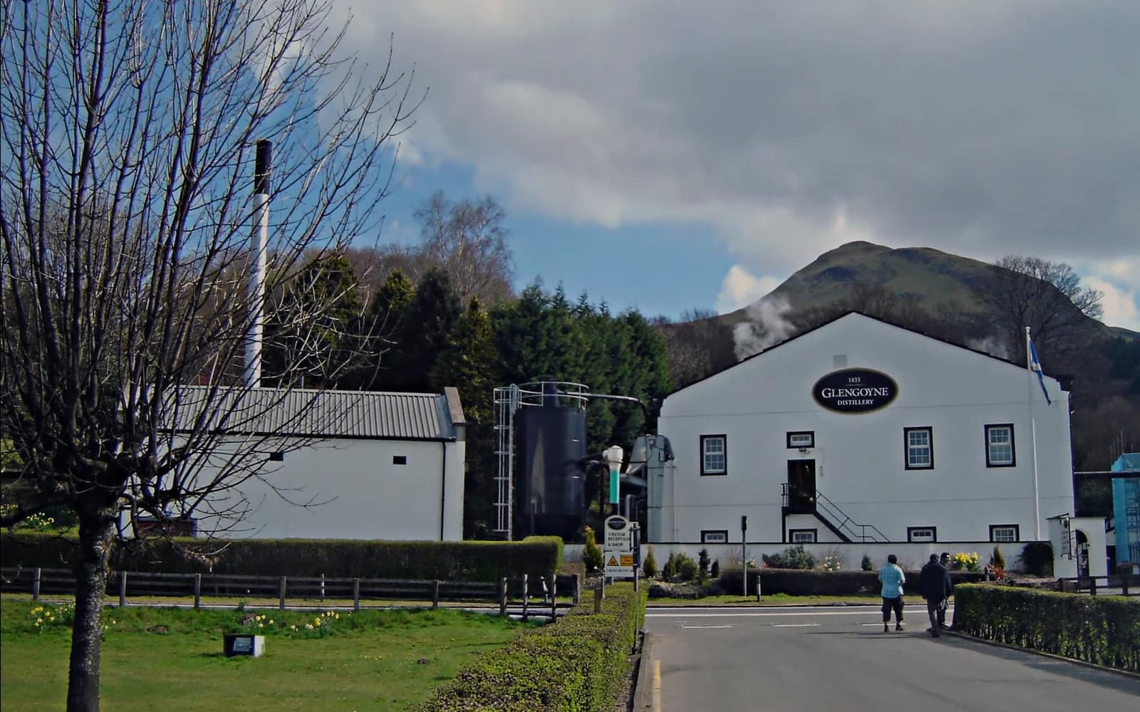 Landscape photograph of Glengoyne distillery.