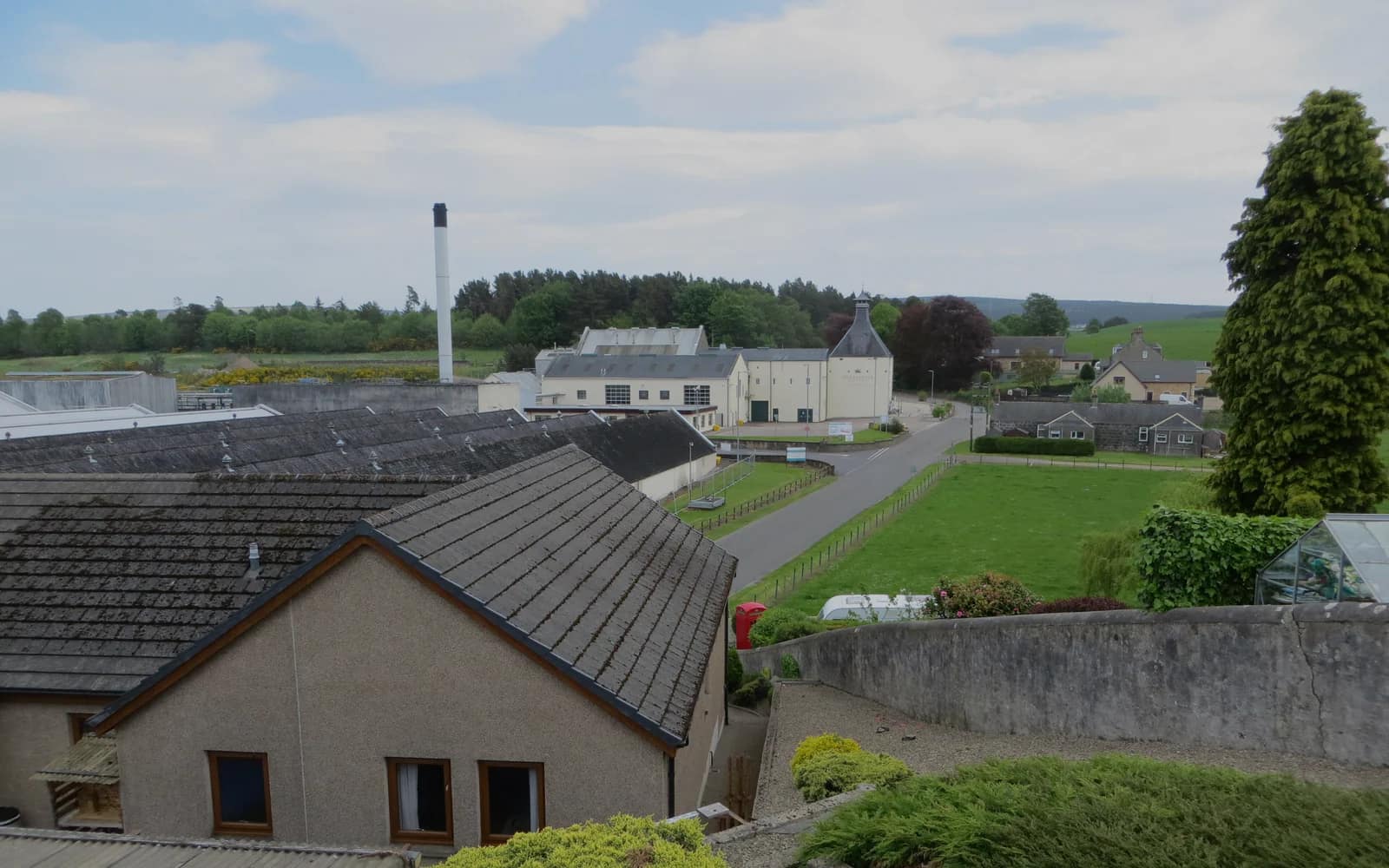 Landscape photograph of Glenlossie distillery.